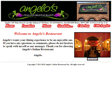 Tablet Screenshot of angelosevansville.com